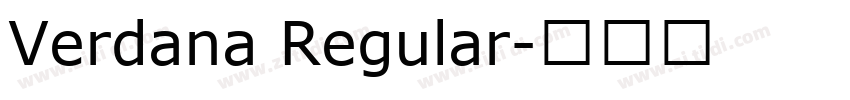 Verdana Regular字体转换
